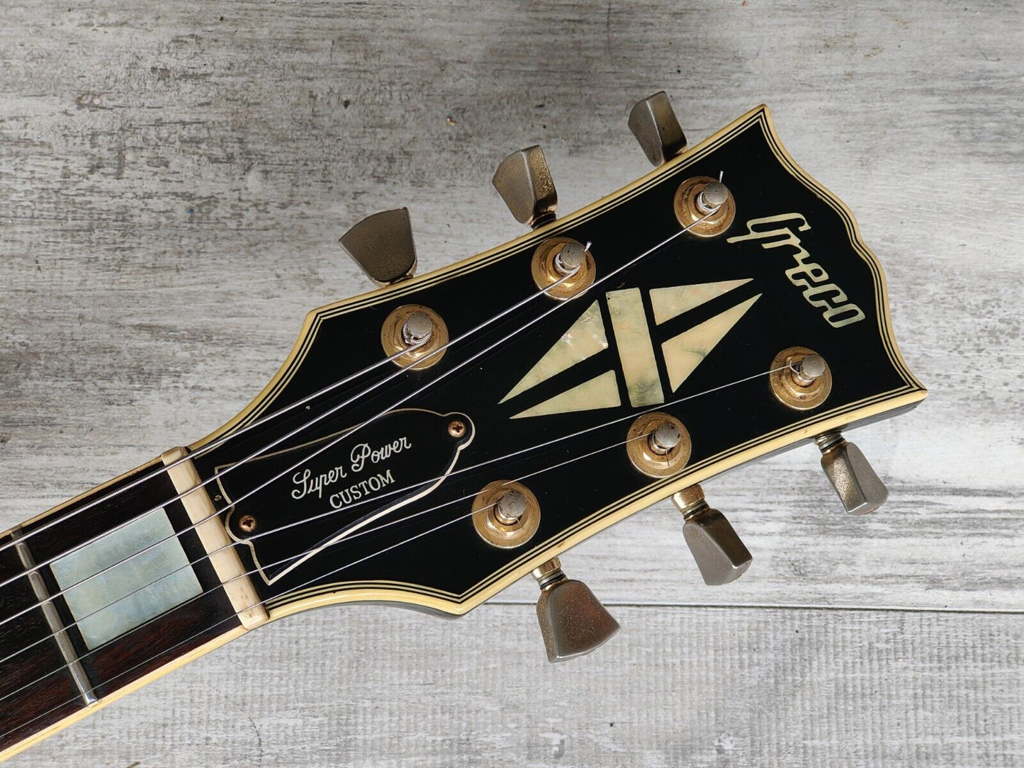 1981 Greco Japan Super Power Series EG-500C Les Paul Custom (Ebony)