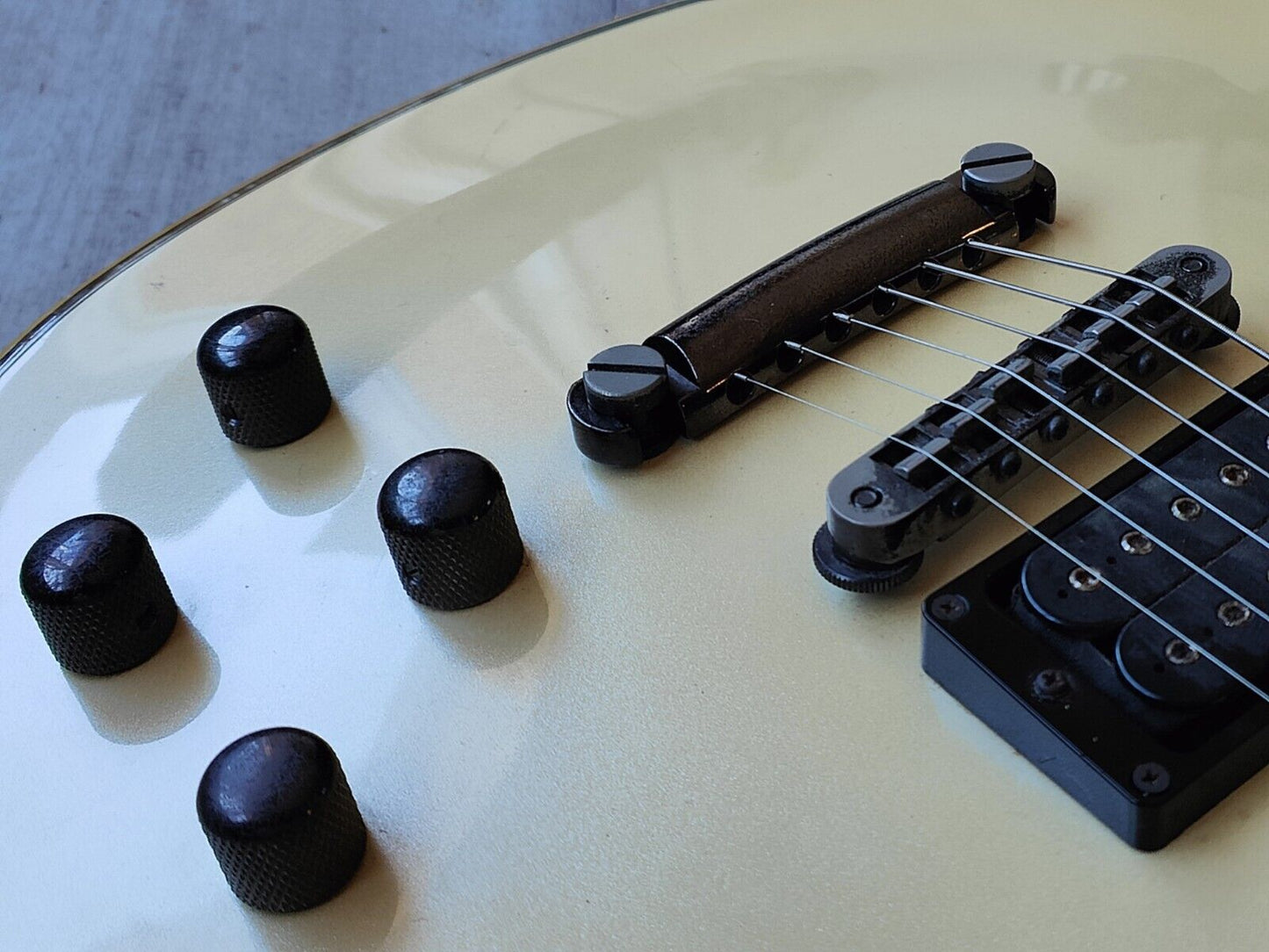 1997 Greco Japan LG-70 Eclipse Style Les Paul (Pearl White)