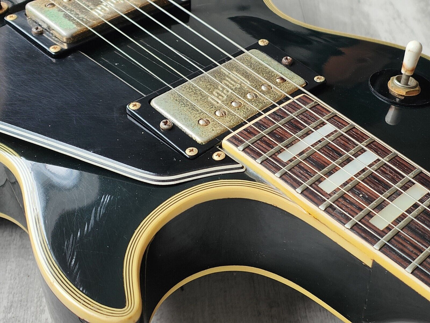 1974 Greco Japan EG-650B Les Paul Custom (Ebony/Black)