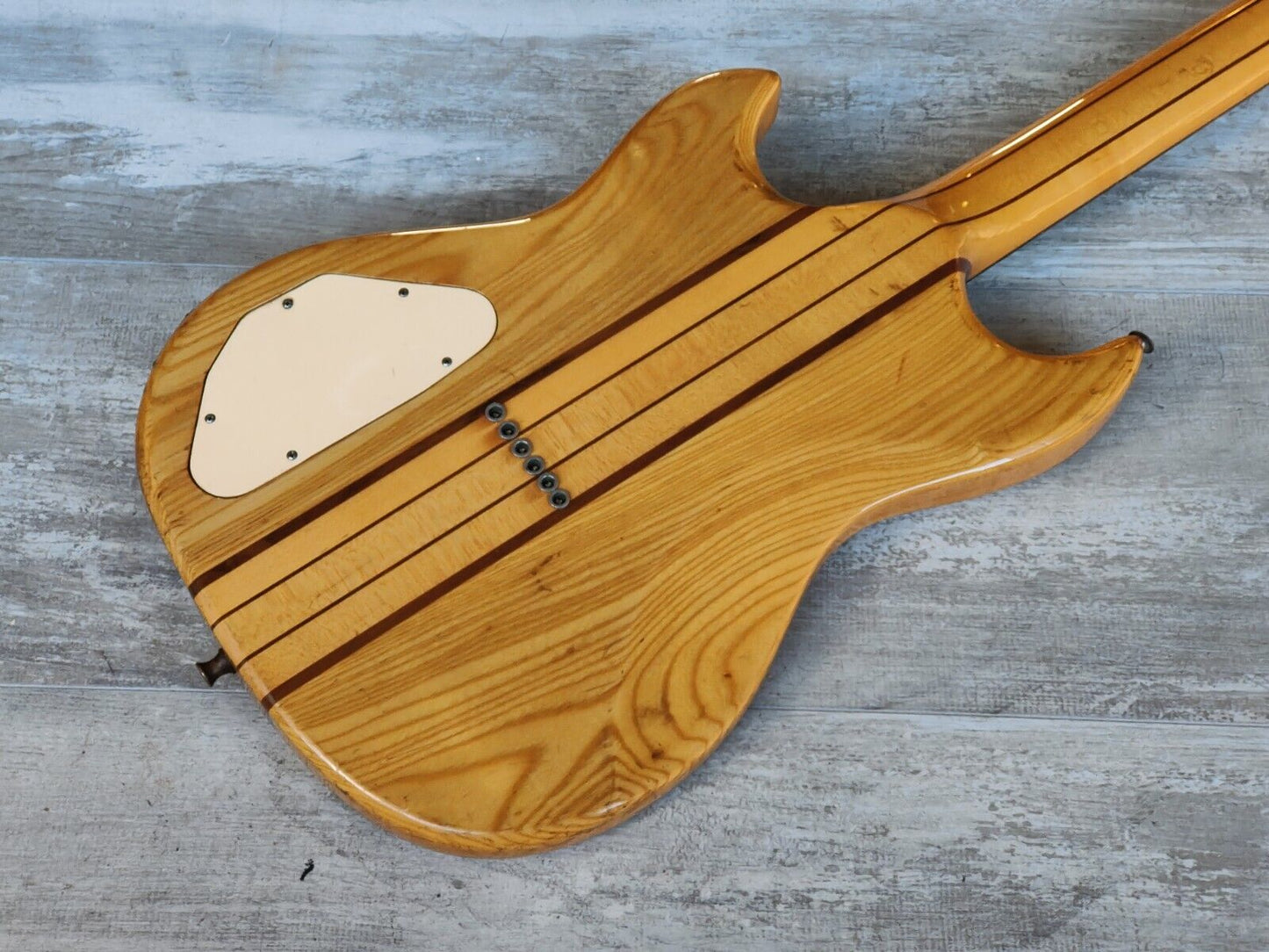 1979 Aria Pro II Japan (Matsumoku) TS-600 Neckthrough Double Cutaway (Natural)