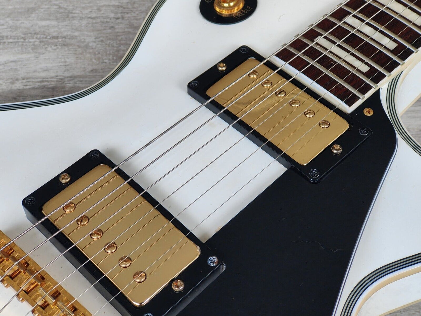 2013 Burny (Fernandes) RLC-55 Les Paul Custom (Alpine White)