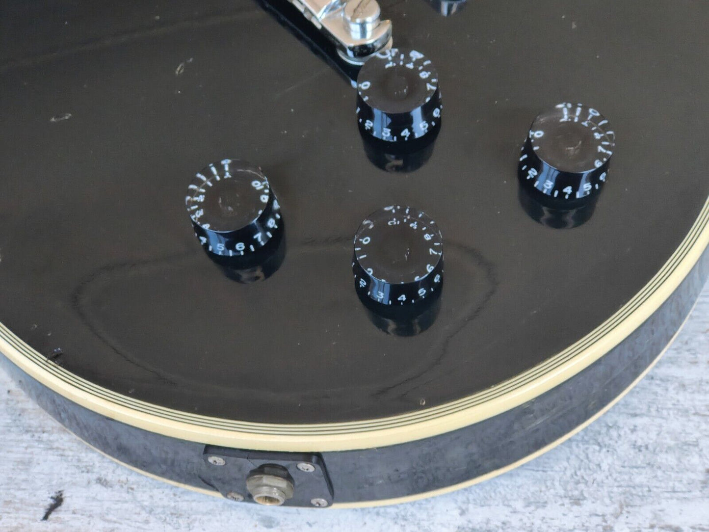 1977 Greco Japan EG-600PB Les Paul Custom Black Beauty (Ebony)