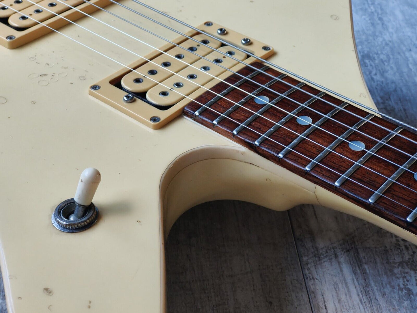 1983 Washburn Japan A-10 Stage Series Explorer (White)