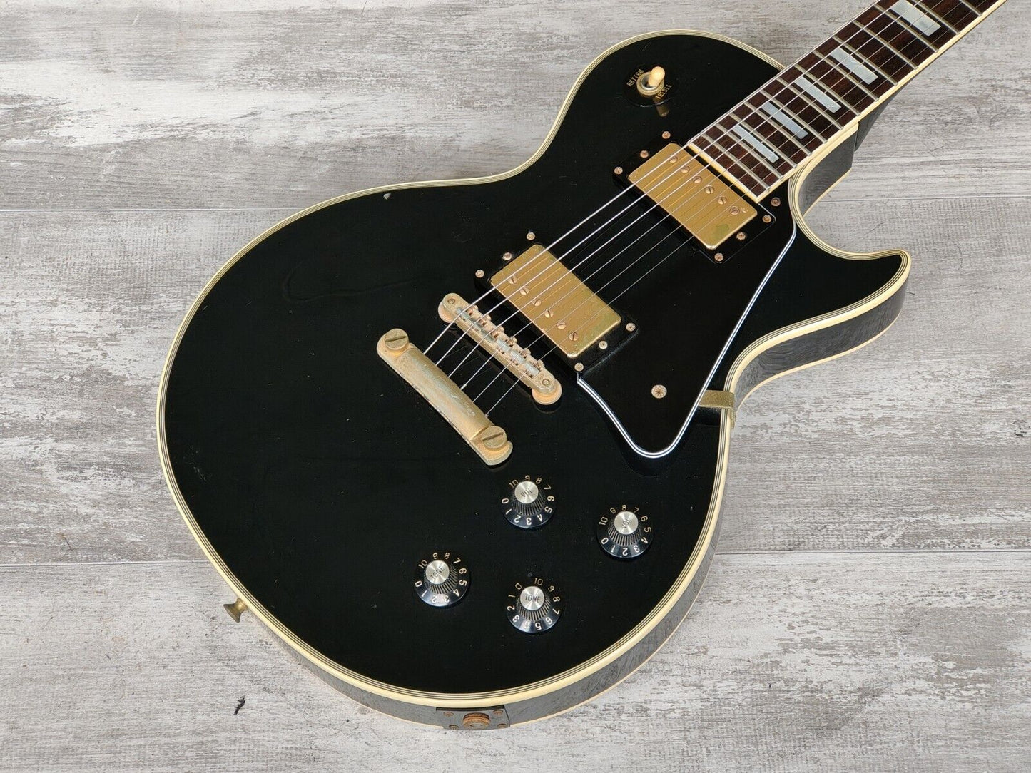 1989 Greco Japan EGC-650 Les Paul Custom w/"Soft V" Neck Profile (Ebony)