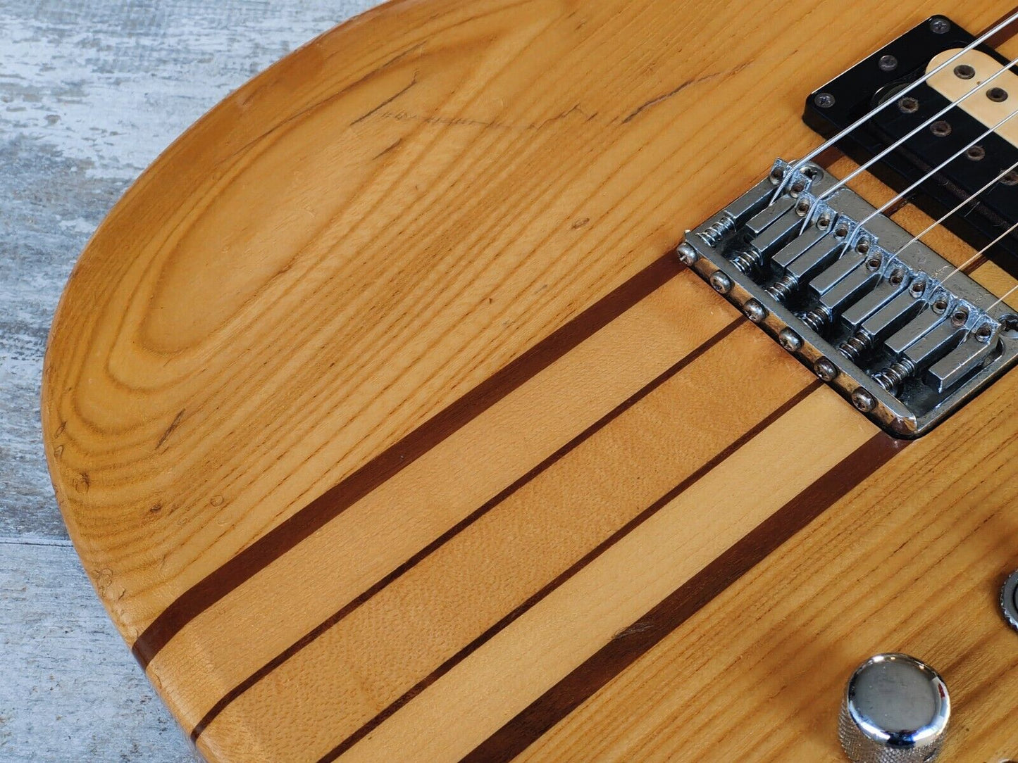 1979 Aria Pro II Japan (Matsumoku) TS-600 Neckthrough Double Cutaway (Natural)