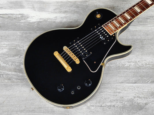 2008 Burny RLC-70S Les Paul Custom w/Fernandes Sustainer (Black)