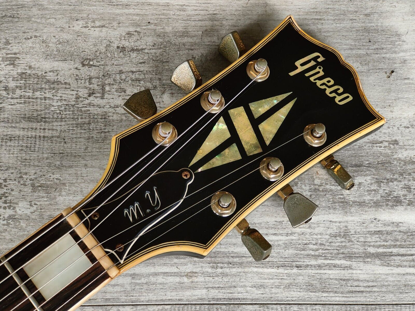 1974 Greco Japan EG-650B Les Paul Custom (Ebony/Black)