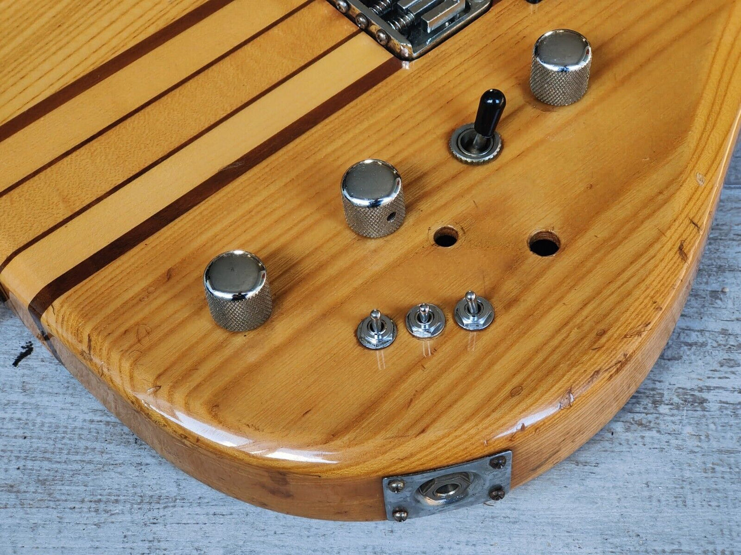 1979 Aria Pro II Japan (Matsumoku) TS-600 Neckthrough Double Cutaway (Natural)