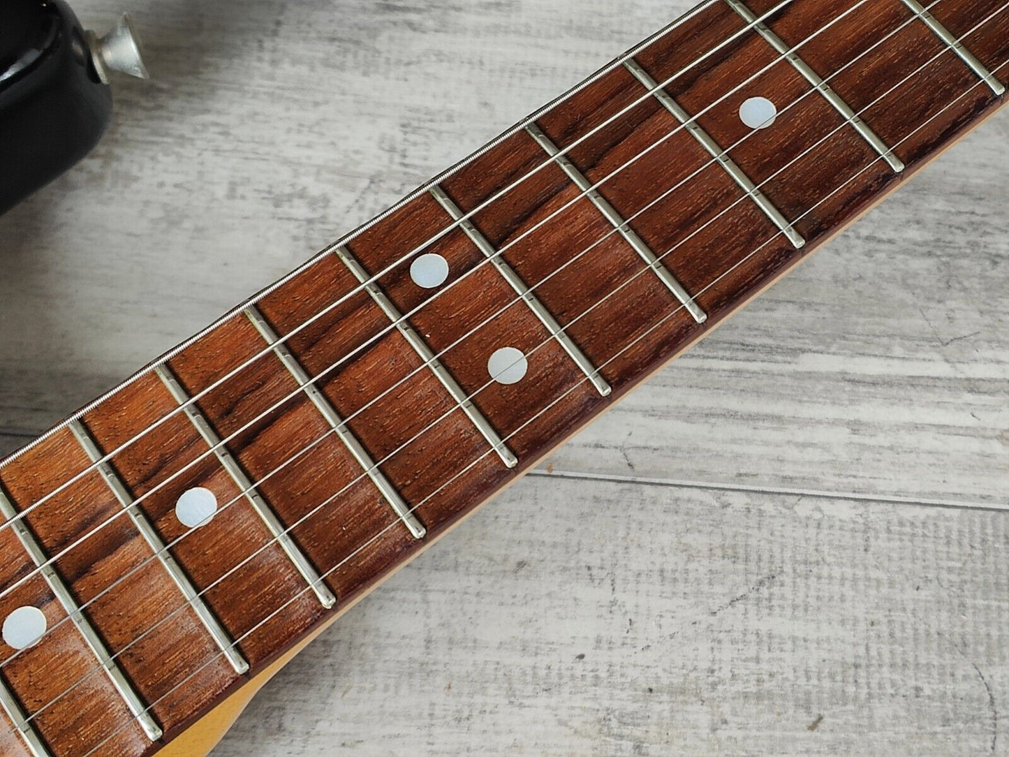 1990's Fender Japan ST-72SC '72 Reissue Scalloped Stratocaster (Black)