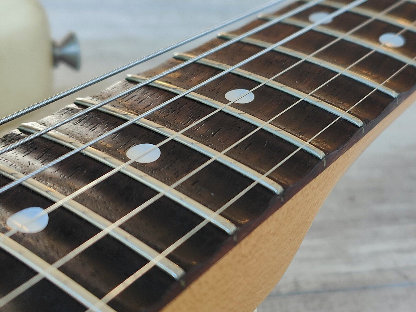 1989 Fender Japan ST72-65 '72 Reissue Blackmore Scalloped Stratocaster (White)