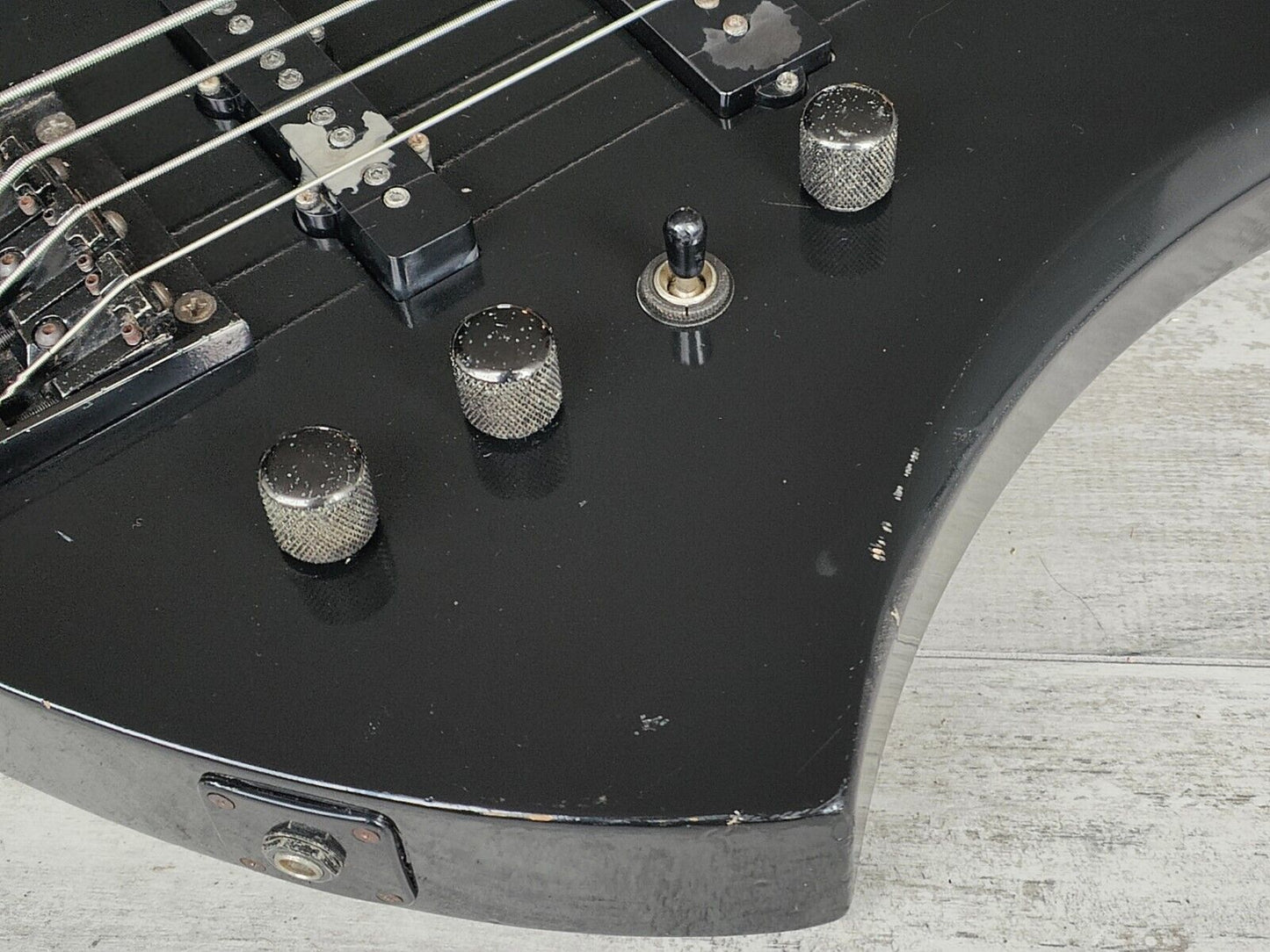 1989 BC Rich Japan NJ Series MB-857 Mockingbird Bass (Black)