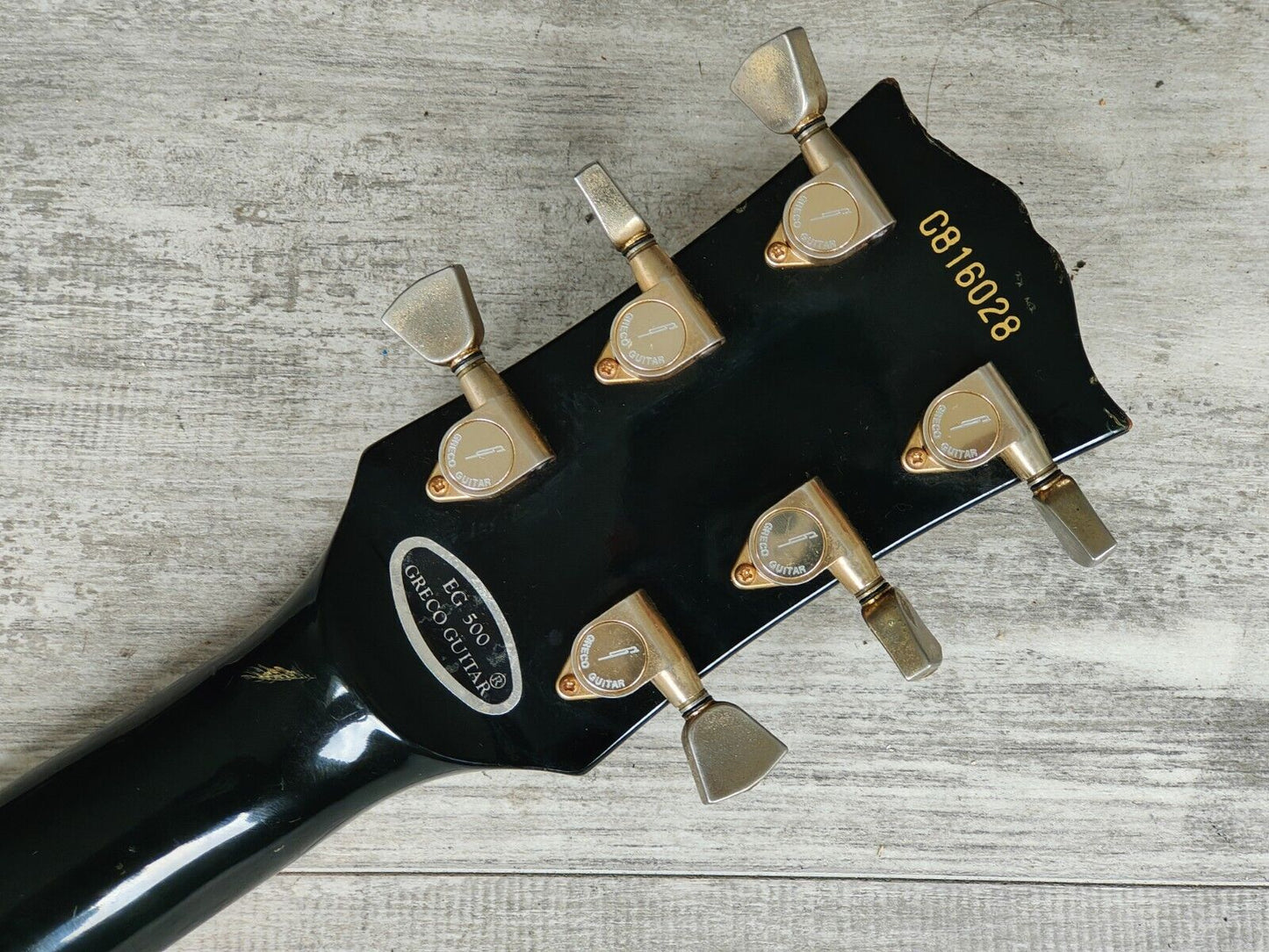 1981 Greco Japan Super Power Series EG-500C Les Paul Custom (Ebony)