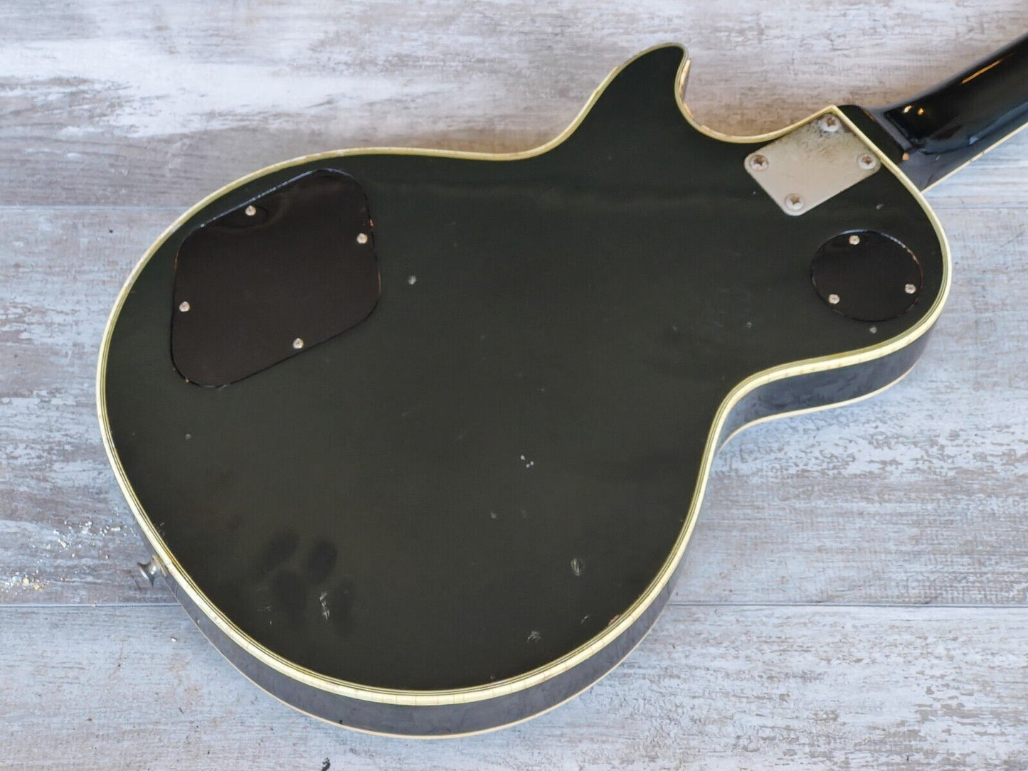 1976 Aria Pro II Japan LC-500 Les Paul Custom (Black/Ebony)