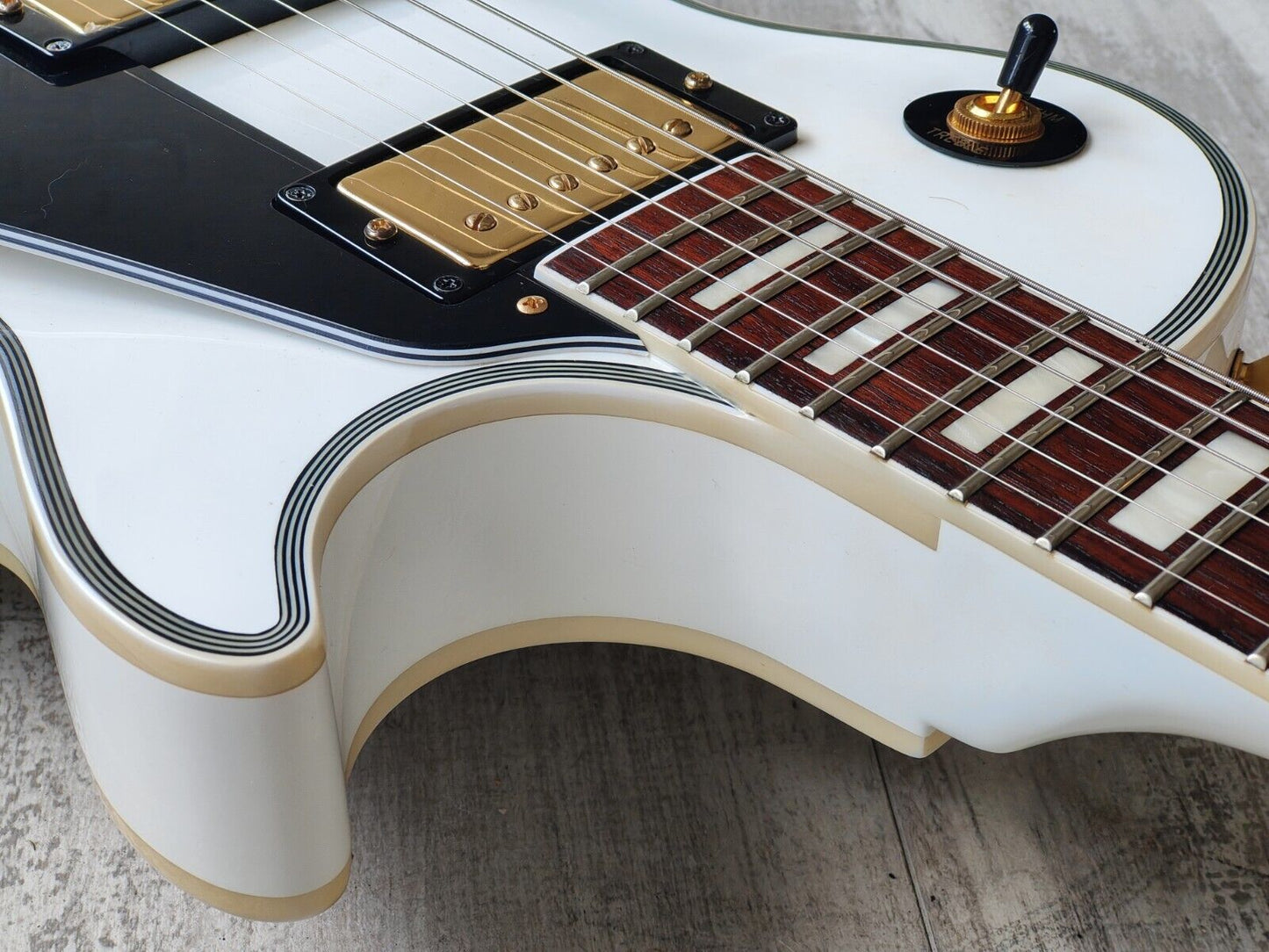 2013 Burny (Fernandes) RLC-55 Les Paul Custom (Alpine White)