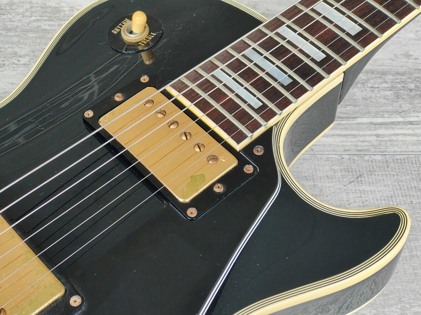 1989 Greco Japan EGC-650 Les Paul Custom w/"Soft V" Neck Profile (Ebony)