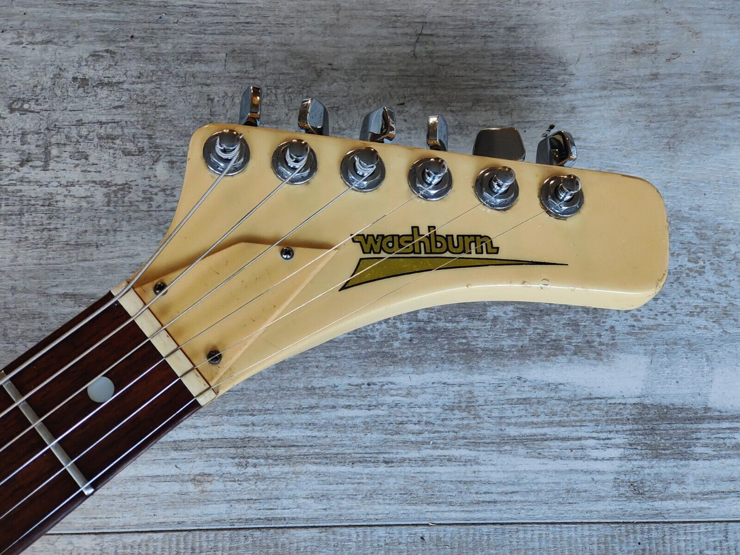 1983 Washburn Japan A-10 Stage Series Explorer (White)