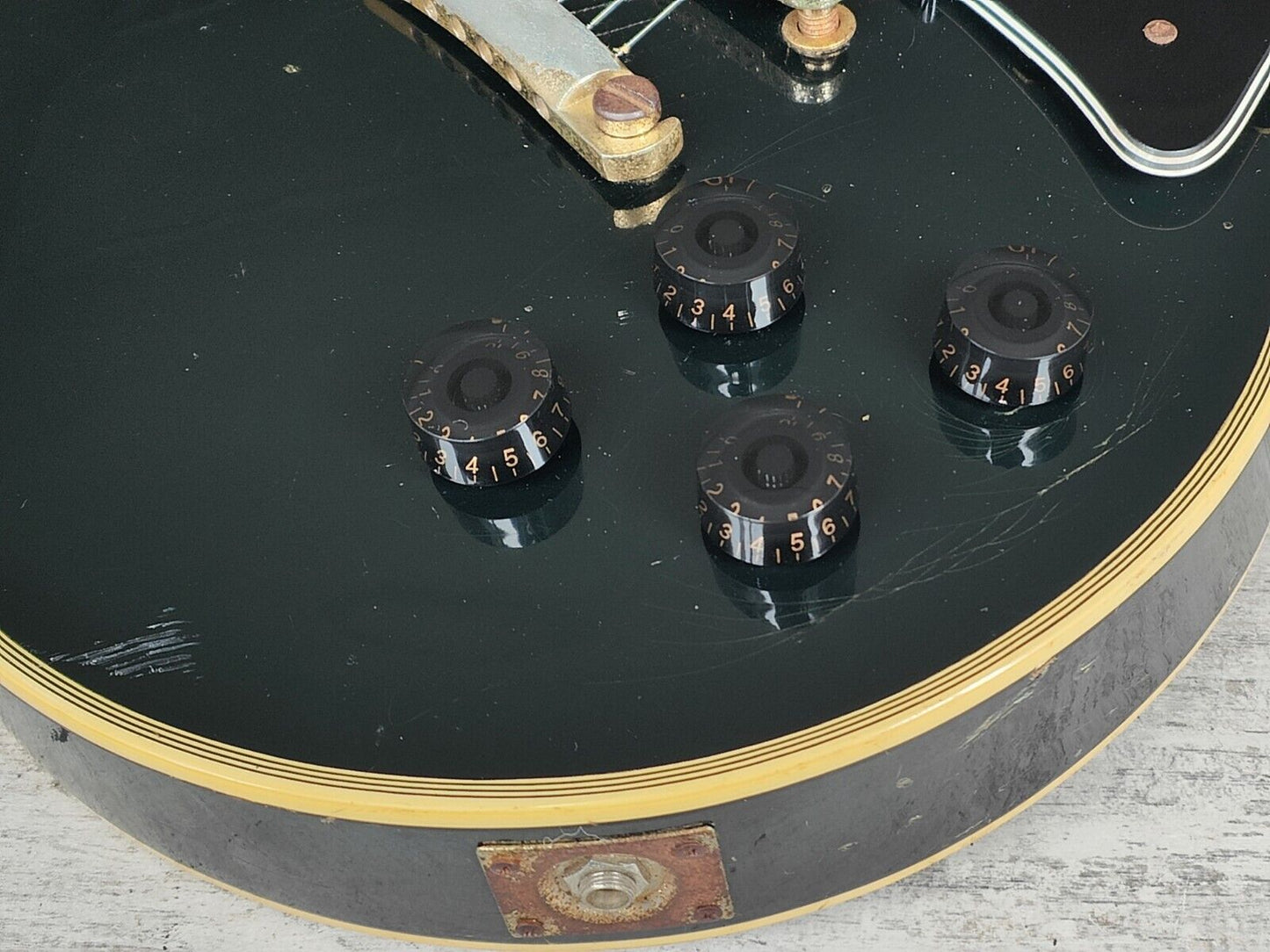 1974 Greco Japan EG-650B Les Paul Custom (Ebony/Black)