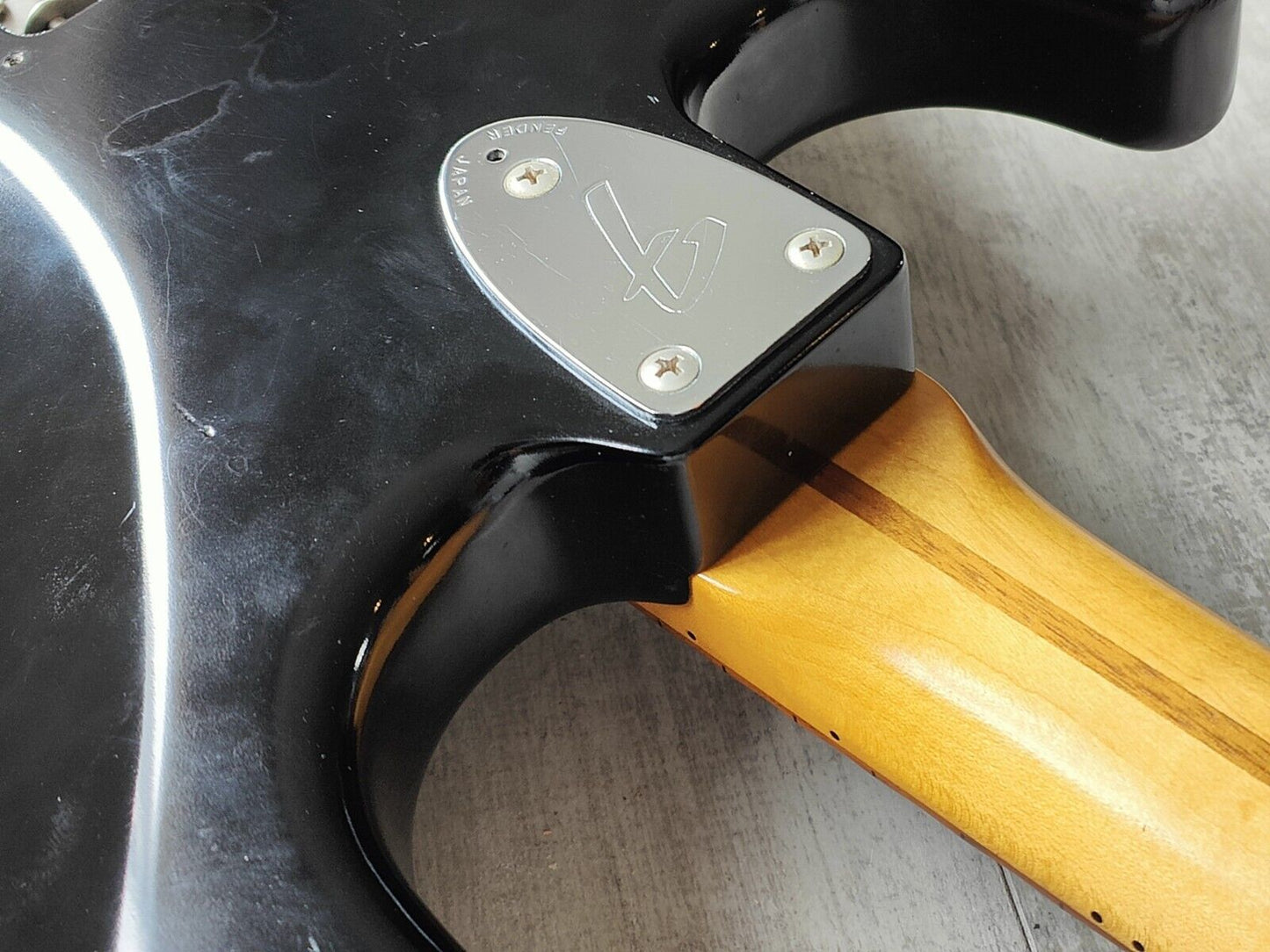 1990's Fender Japan ST-72SC '72 Reissue Scalloped Stratocaster (Black)