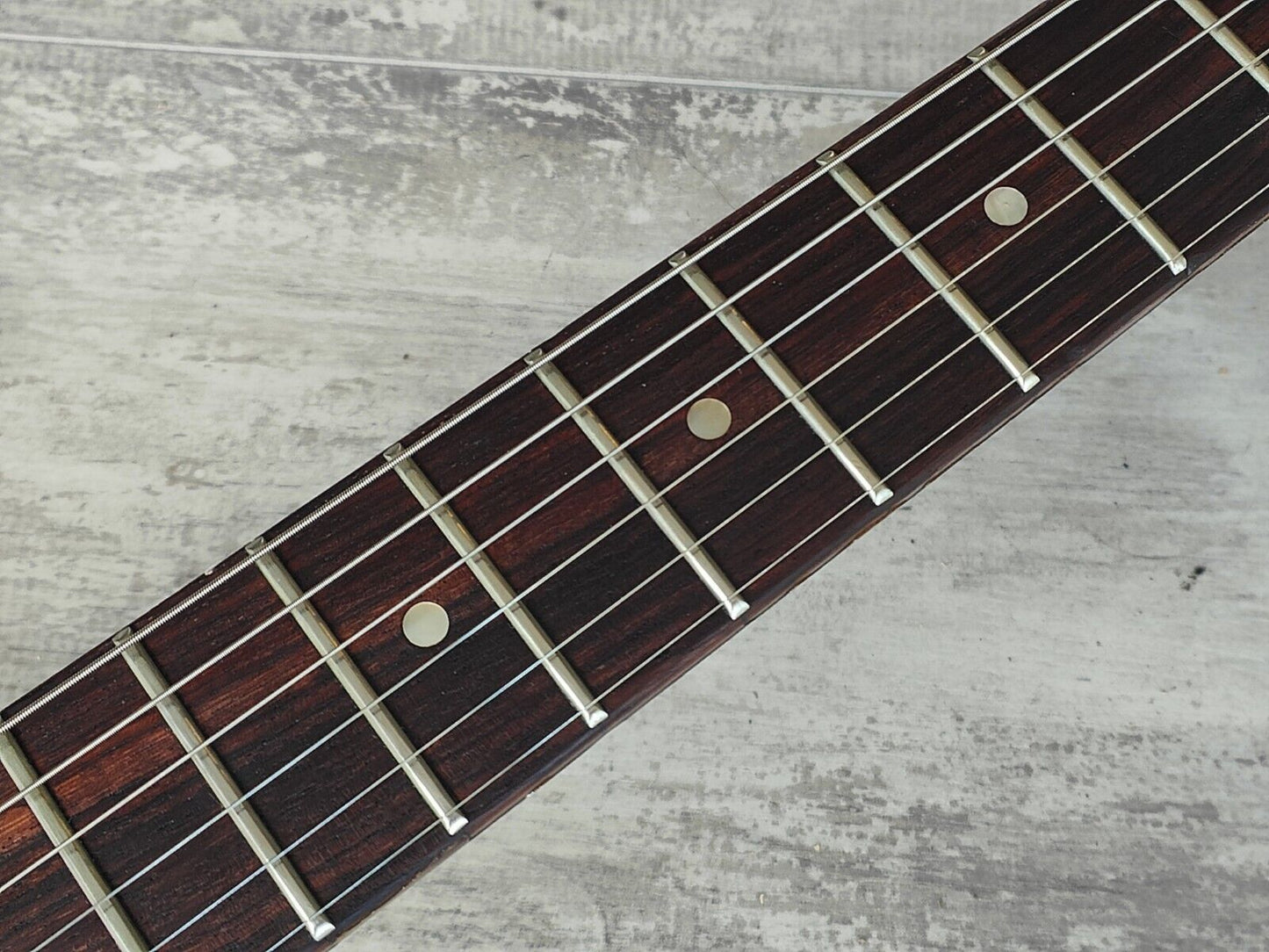1978 Greco Japan BW-600 "Brawler" Tulip Style Double Cutaway (Metallic Blue)