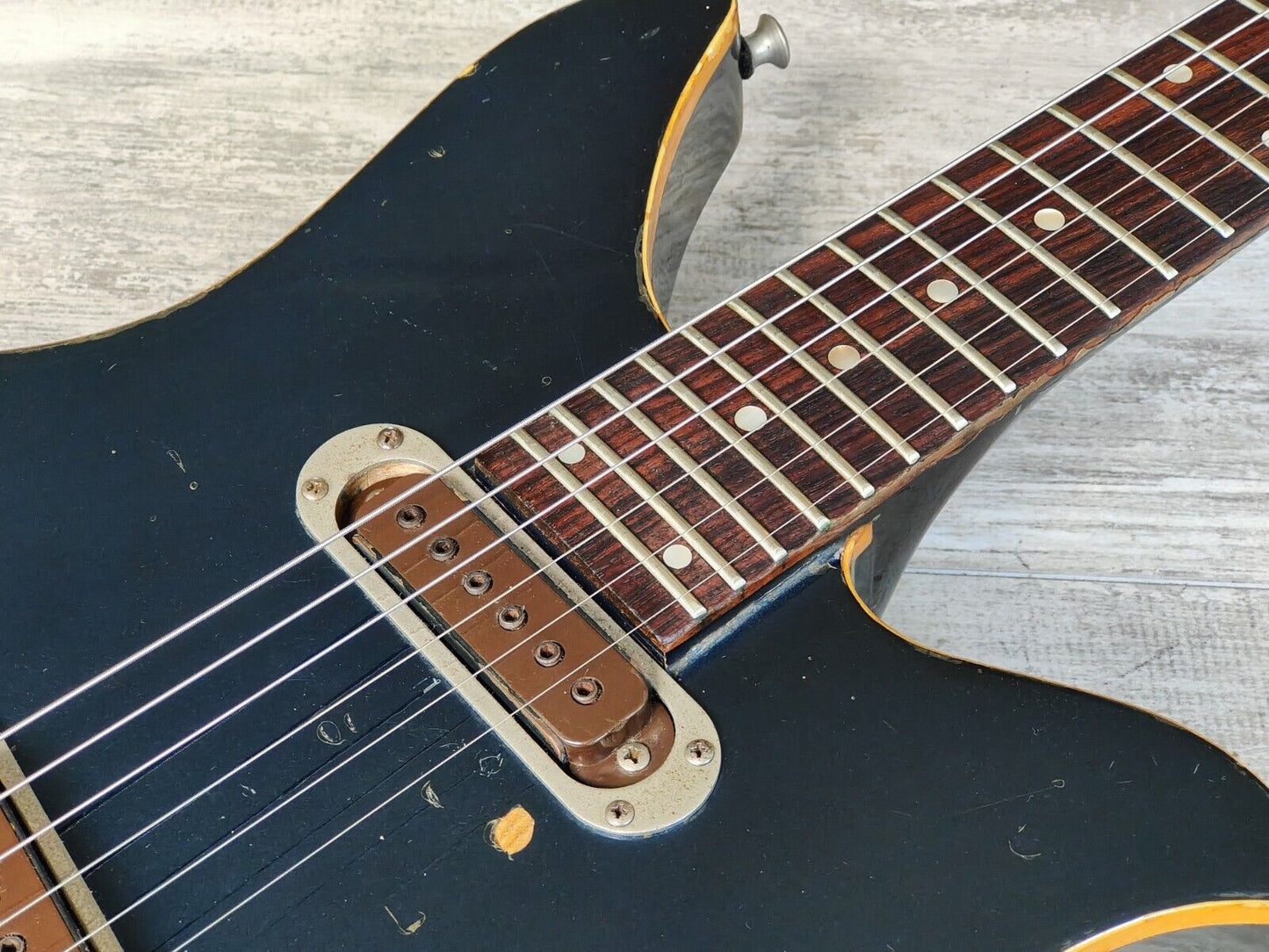 1978 Greco Japan BW-600 "Brawler" Tulip Style Double Cutaway (Metallic Blue)