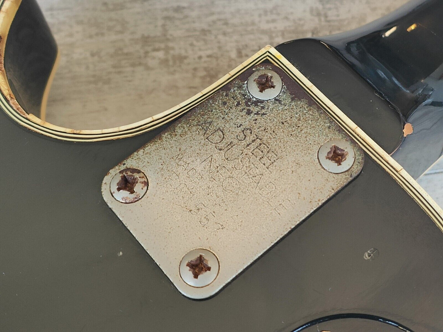 1976 Aria Pro II Japan LC-500 Les Paul Custom (Black/Ebony)