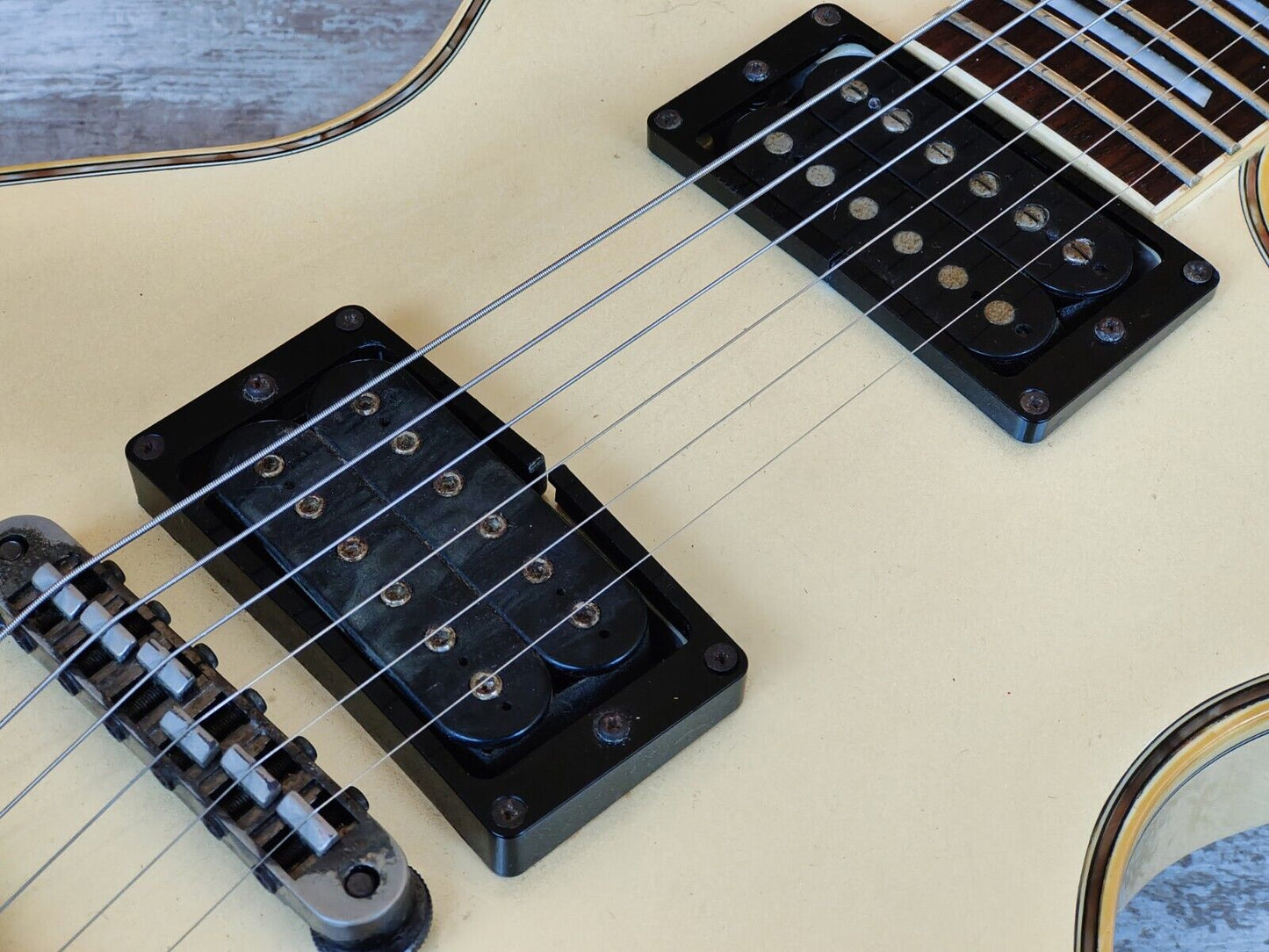 1997 Greco Japan LG-70 Eclipse Style Les Paul (Pearl White)