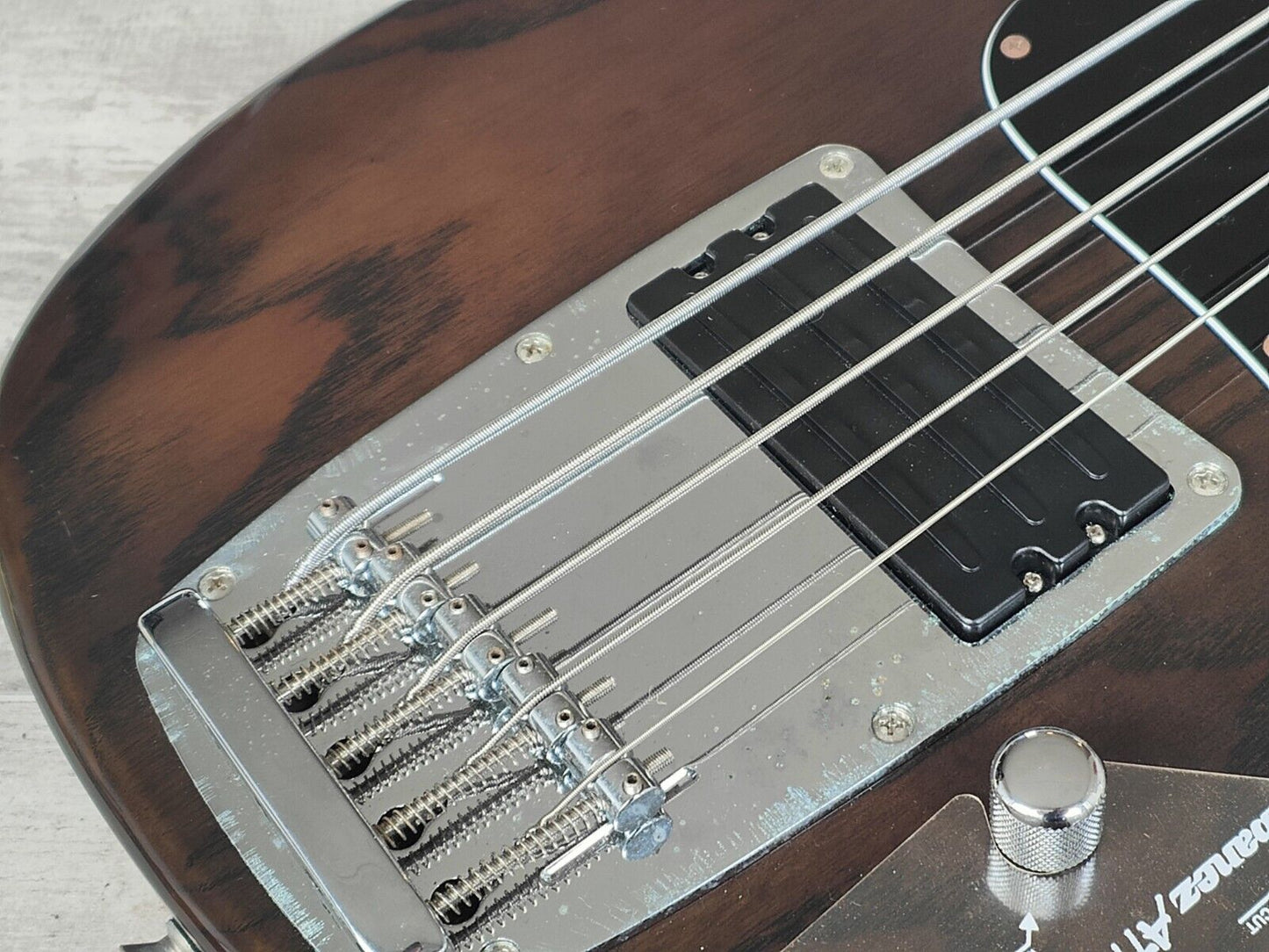 1995 Ibanez Japan ATK305 5-String Bass (Transparent Brown)