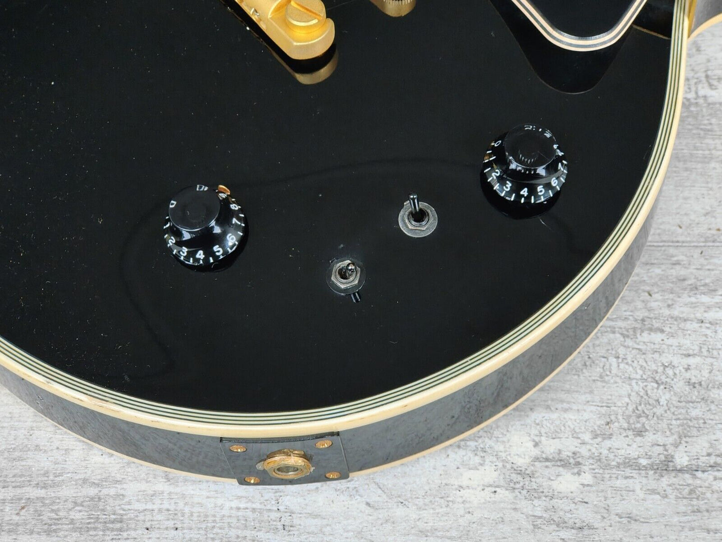 2008 Burny RLC-70S Les Paul Custom w/Fernandes Sustainer (Black)