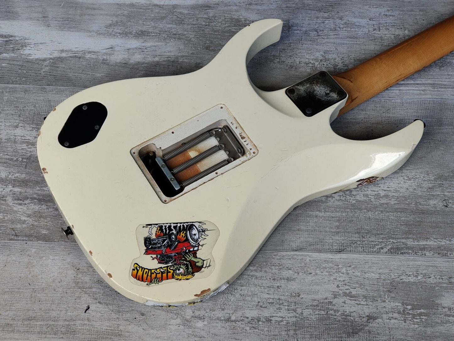 1987 Ibanez Japan RG550 Modified Superstrat - Duncan/Dimarzio Pickups (White)