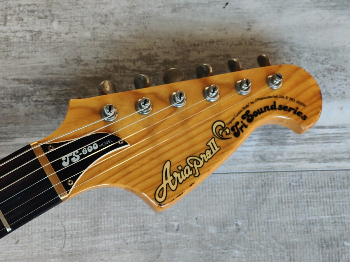 1979 Aria Pro II Japan (Matsumoku) TS-600 Neckthrough Double Cutaway (Natural)