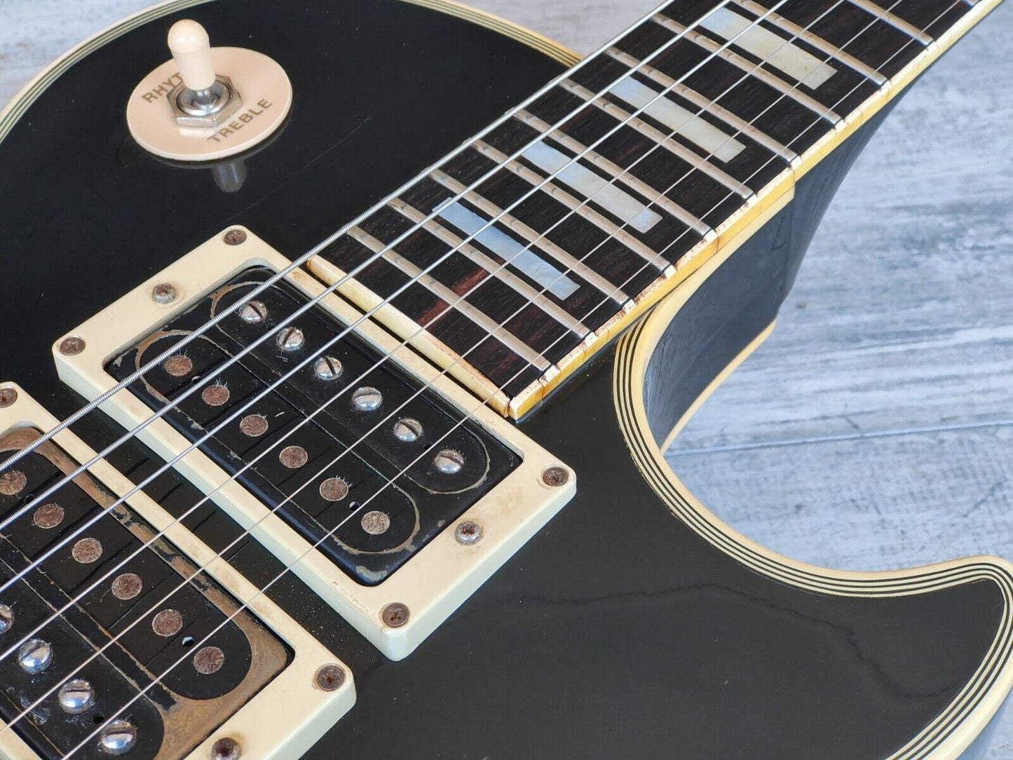 1977 Greco Japan EG-600PB Les Paul Custom Black Beauty (Ebony)