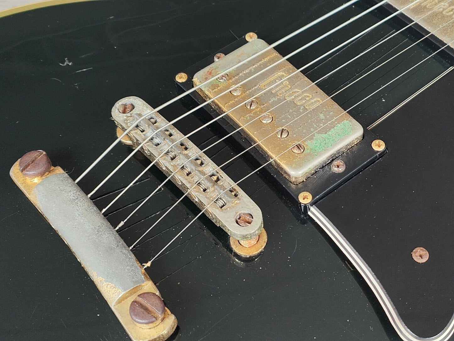 1974 Greco Japan EG-650B Les Paul Custom (Ebony/Black)