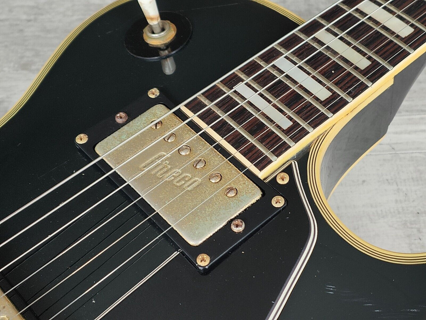 1974 Greco Japan EG-650B Les Paul Custom (Ebony/Black)