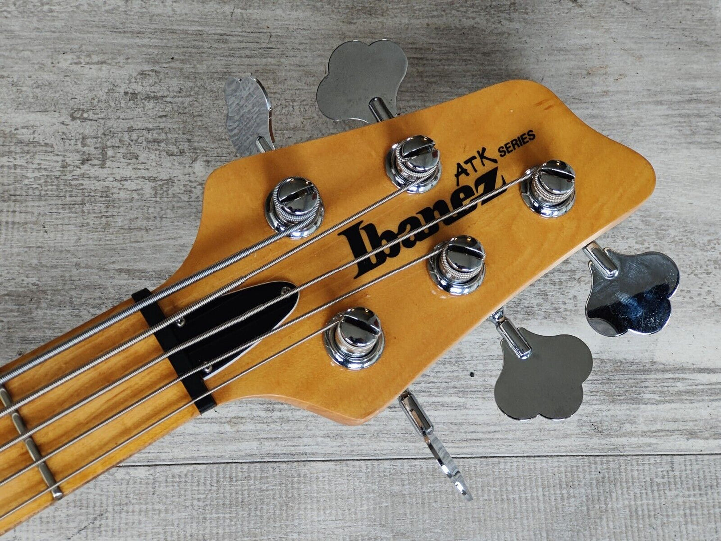 1995 Ibanez Japan ATK305 5-String Bass (Transparent Brown)