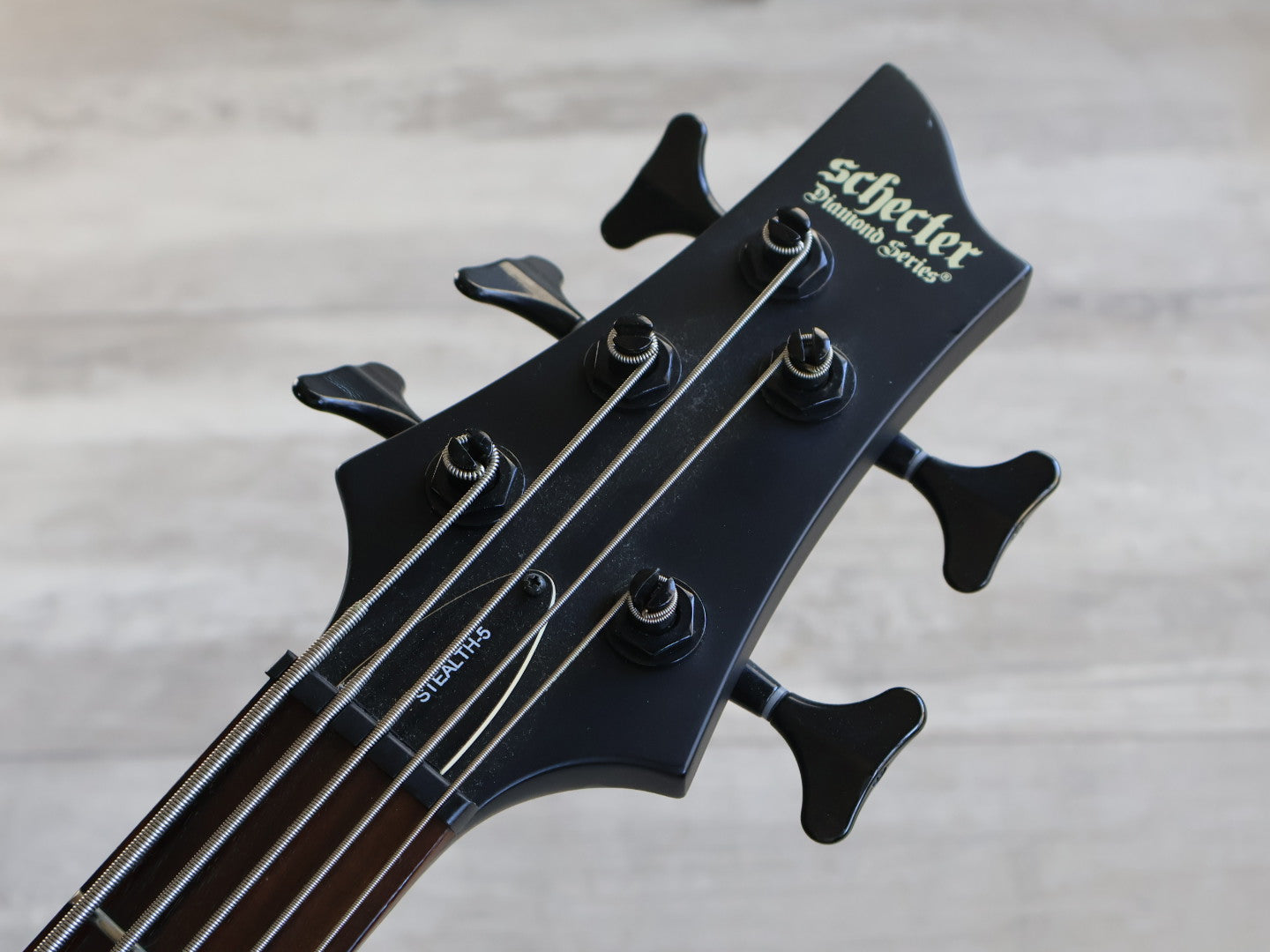 Schecter Stiletto Stealth-5 5-String Bass (Satin Black)