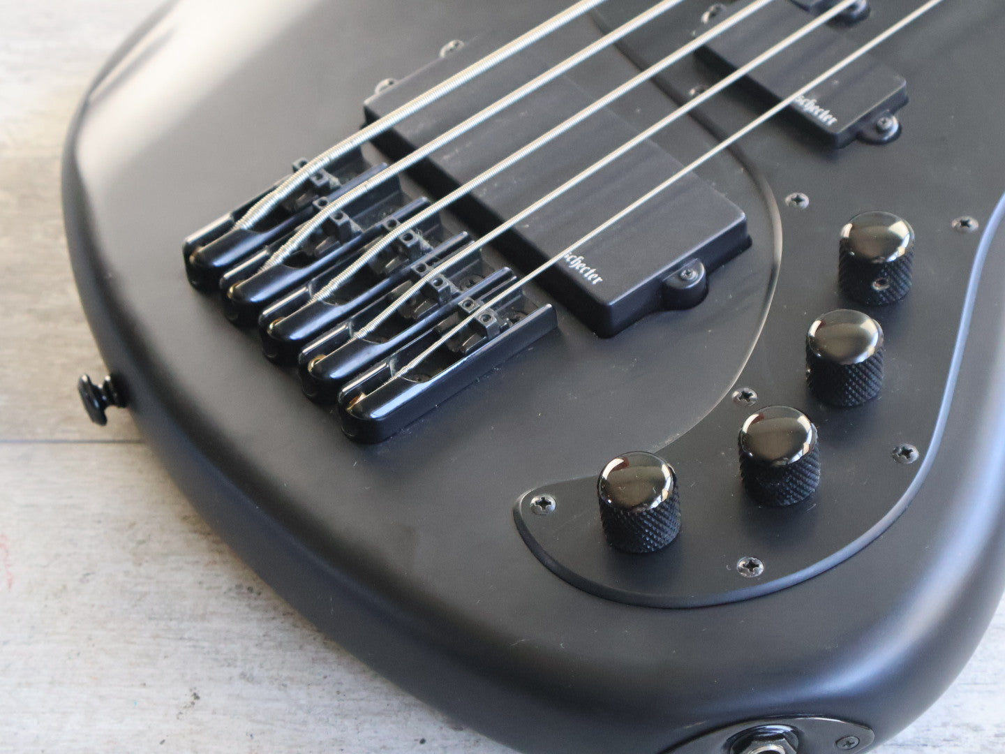 Schecter Stiletto Stealth-5 5-String Bass (Satin Black)