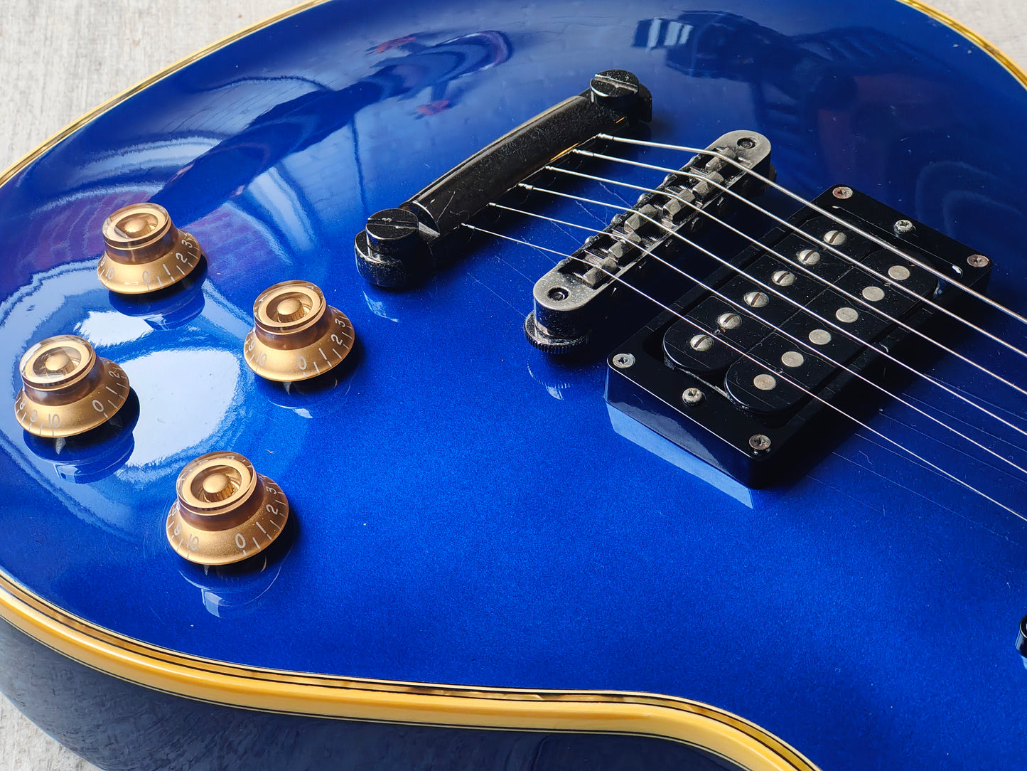 1997 Greco Japan LG-70 Eclipse Style Les Paul (Blue)