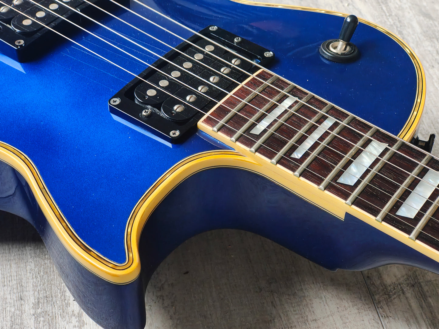 1997 Greco Japan LG-70 Eclipse Style Les Paul (Blue)