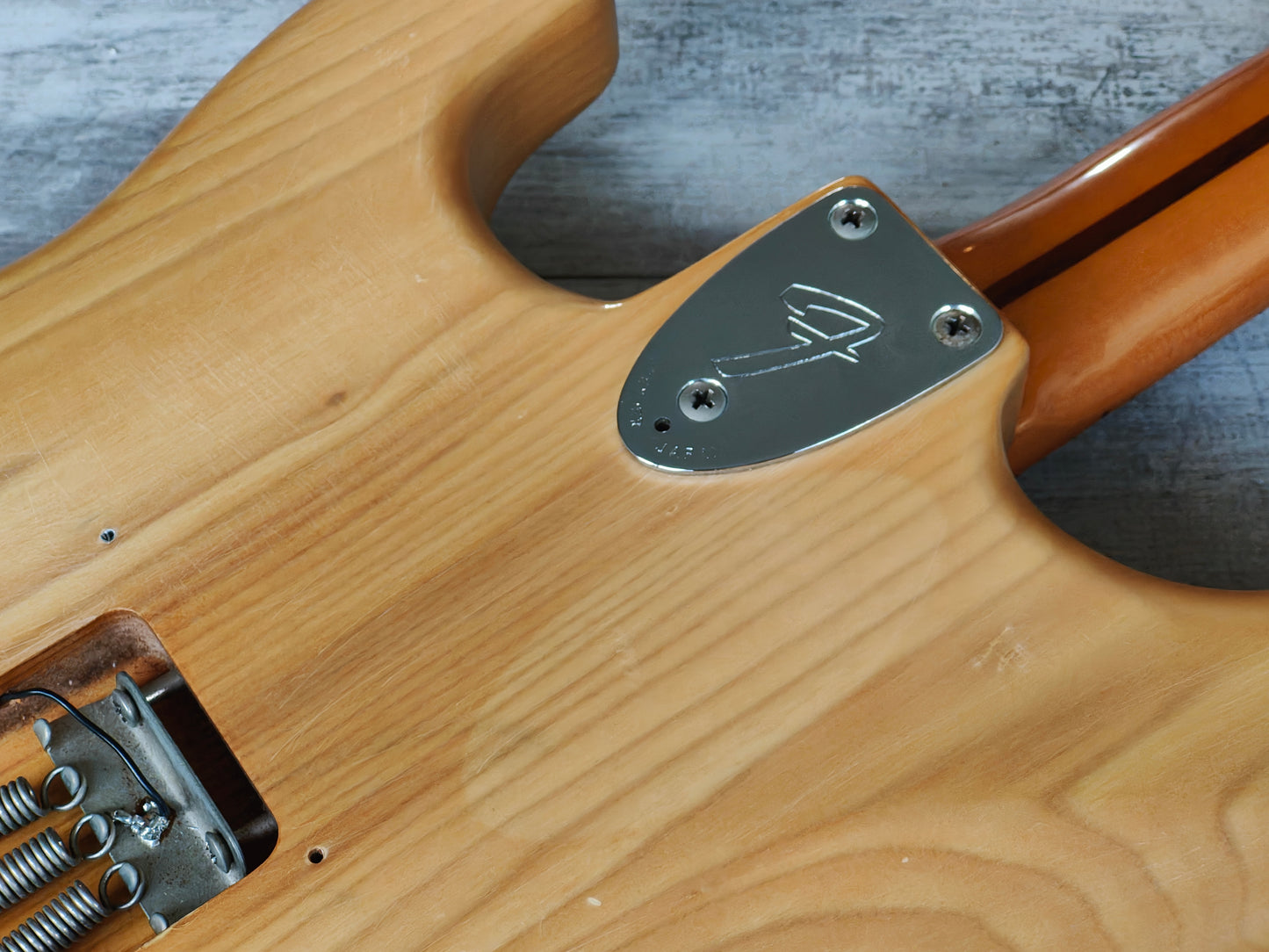 1993 Fender Japan ST72-65 '72 Reissue Scalloped Stratocaster (Natural Ash)