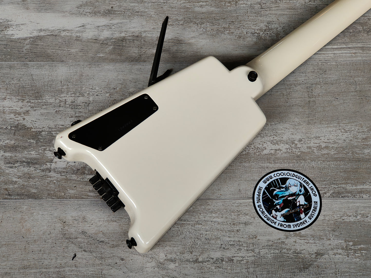 1990 Hohner G2T Headless Guitar w/Steinberger System (White)