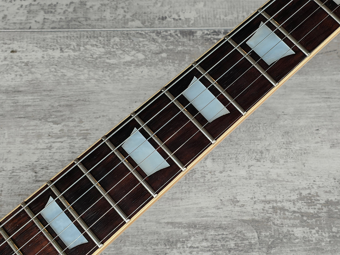 1990 Samick SG-7 Japanese Market Double Cutaway (Aged White)