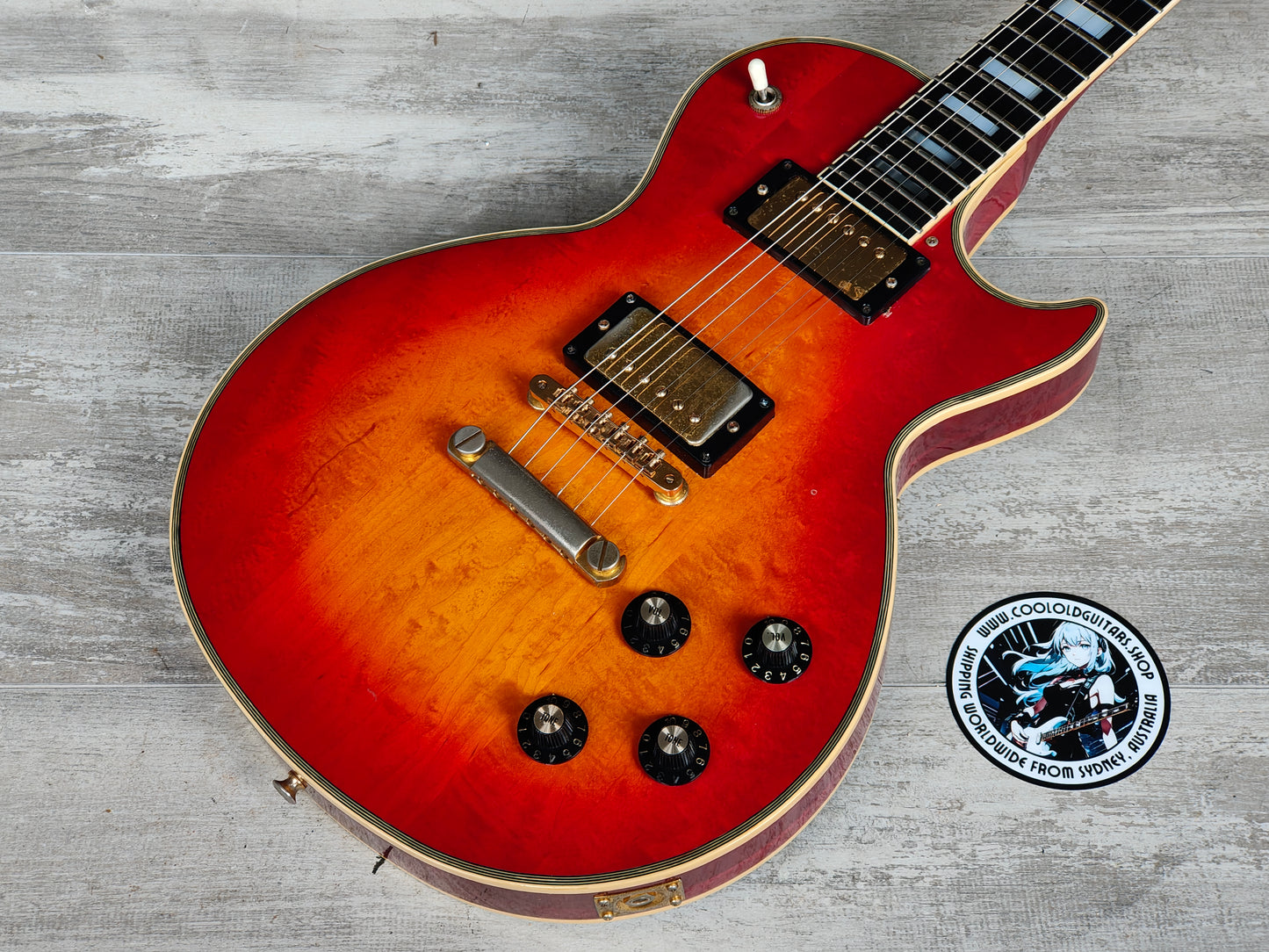 1978 Yamaha Japan SL700 Studio Lord Les Paul Custom (Cherry Sunburst)