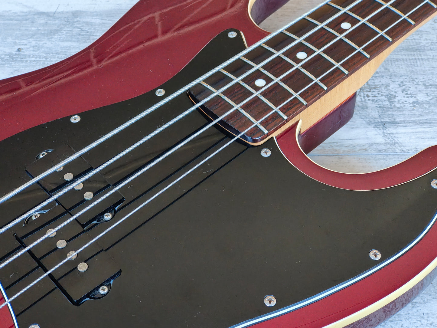 2008 Fender Japan Aerodyne PJ Jazz Bass (Old Candy Apple Red)