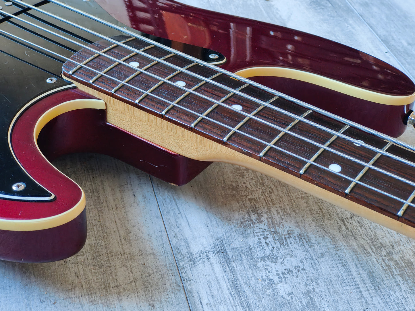 2008 Fender Japan Aerodyne PJ Jazz Bass (Old Candy Apple Red)