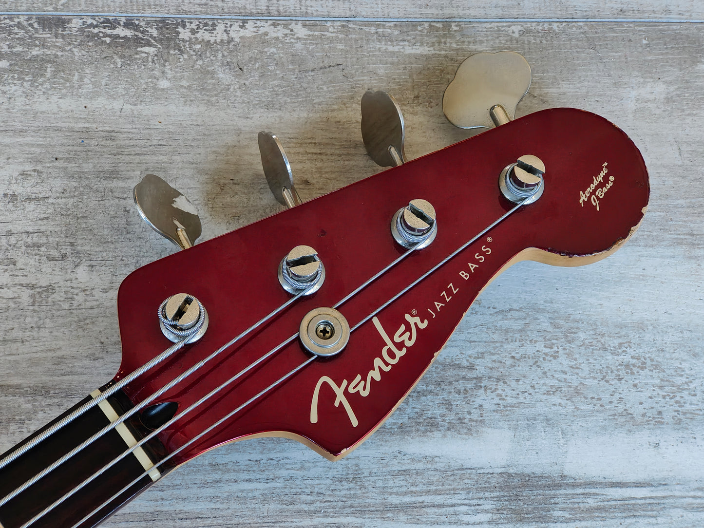 2008 Fender Japan Aerodyne PJ Jazz Bass (Old Candy Apple Red)