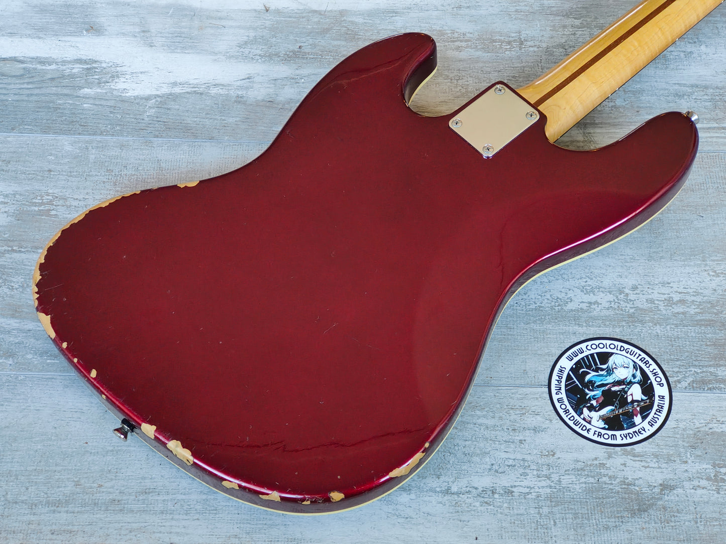 2008 Fender Japan Aerodyne PJ Jazz Bass (Old Candy Apple Red)
