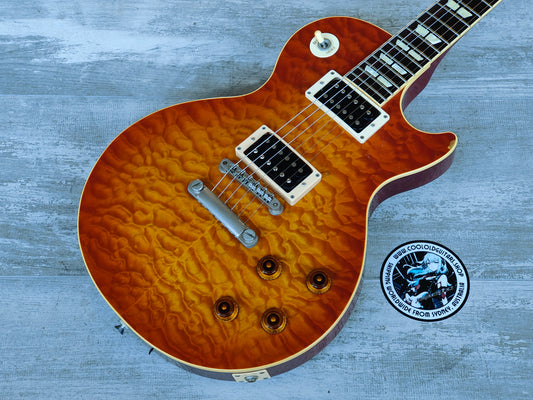 2004 History (by Fujigen Japan) ZLS100-CFS Les Paul Standard (Quilt Maple Sunburst)