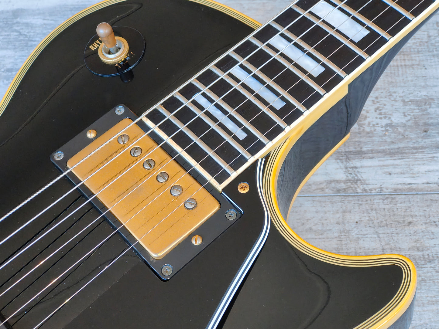 1993 Orville by Gibson LPC-57B Les Paul Custom w/Floyd Rose (Ebony)