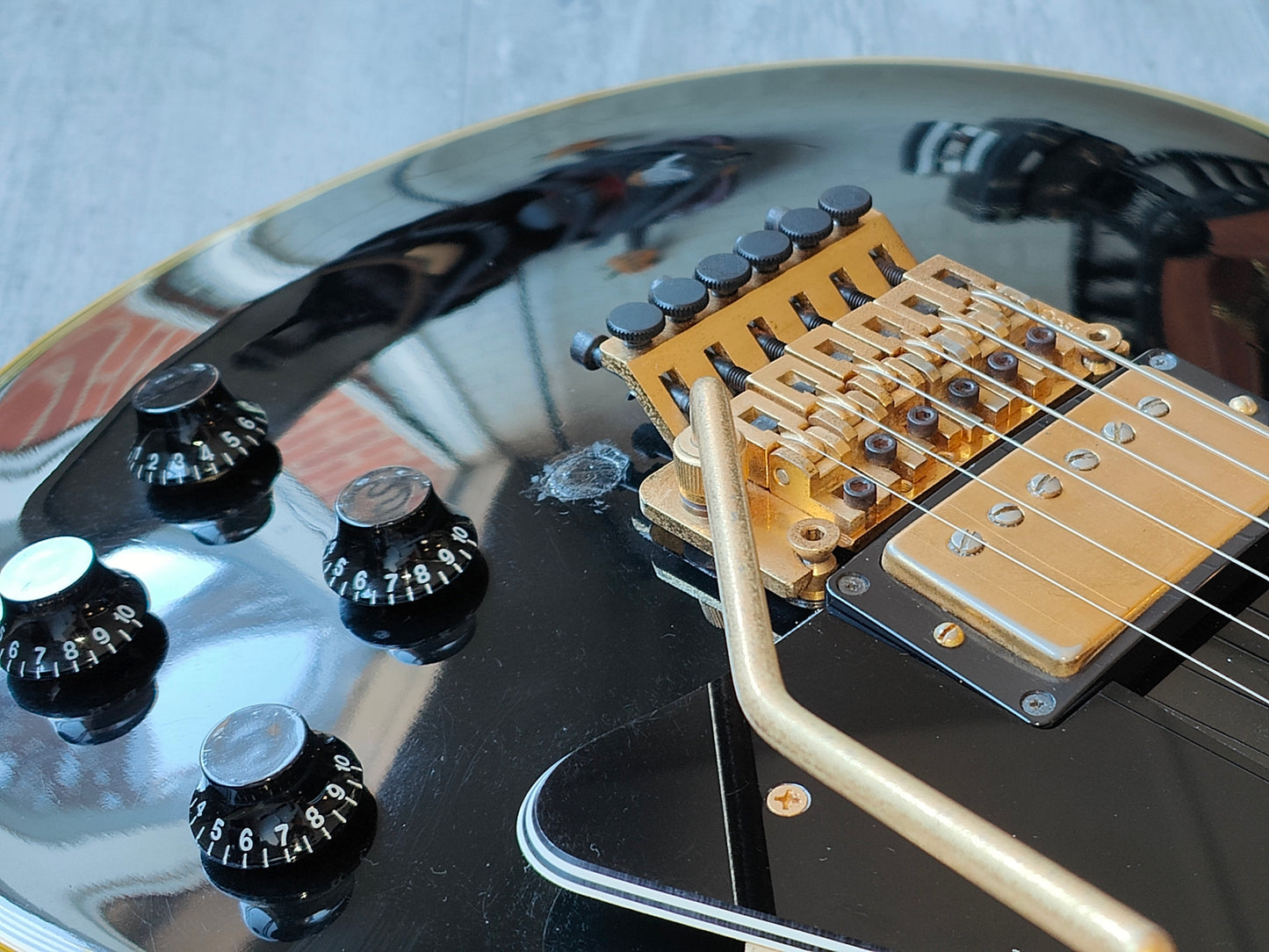 1993 Orville by Gibson LPC-57B Les Paul Custom w/Floyd Rose (Ebony)
