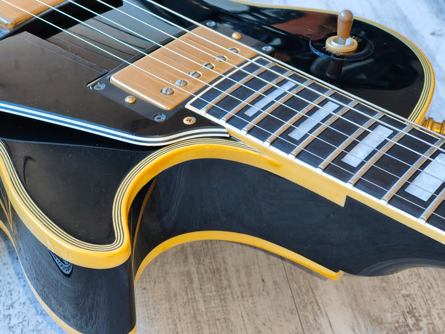 1993 Orville by Gibson LPC-57B Les Paul Custom w/Floyd Rose (Ebony)